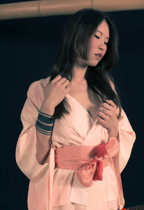 clubropemarks xxx picture collection featuring enchanting maiden in weird bdsm session