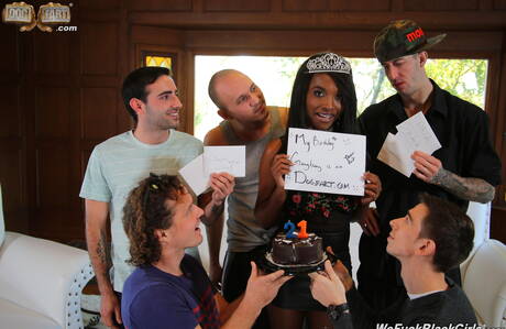 Dogfart Network are pleased to offer you xxx pictures featuring Daya Knight in fucking hard by many black dudes